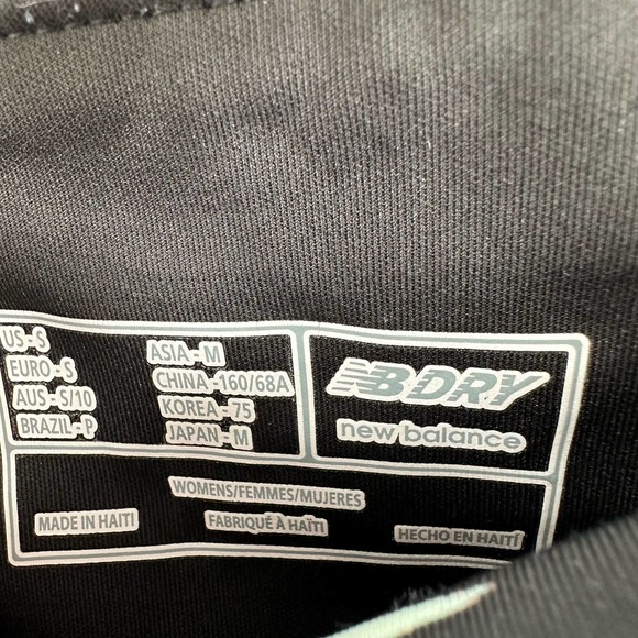 New Balance NB Dry size small capri length athletic leggings‎ black pink green - Picture 4 of 4